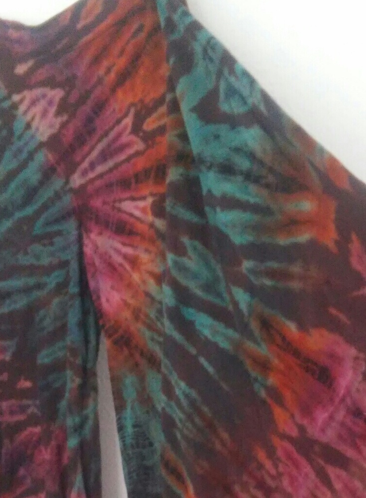 Tye dyed palazzo Capri pants
